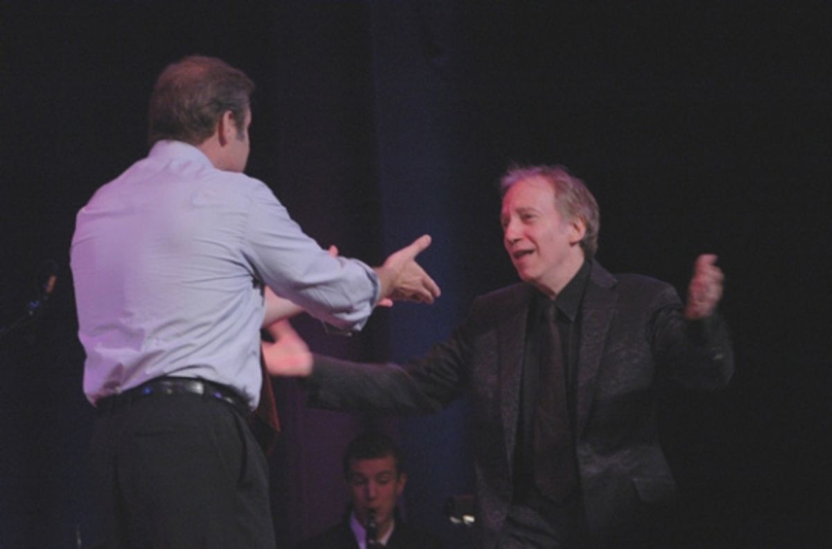 Marc Kudisch and his new singing partner Scott Siegel at 