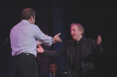 Marc Kudisch and his new singing partner Scott Siegel Photo
