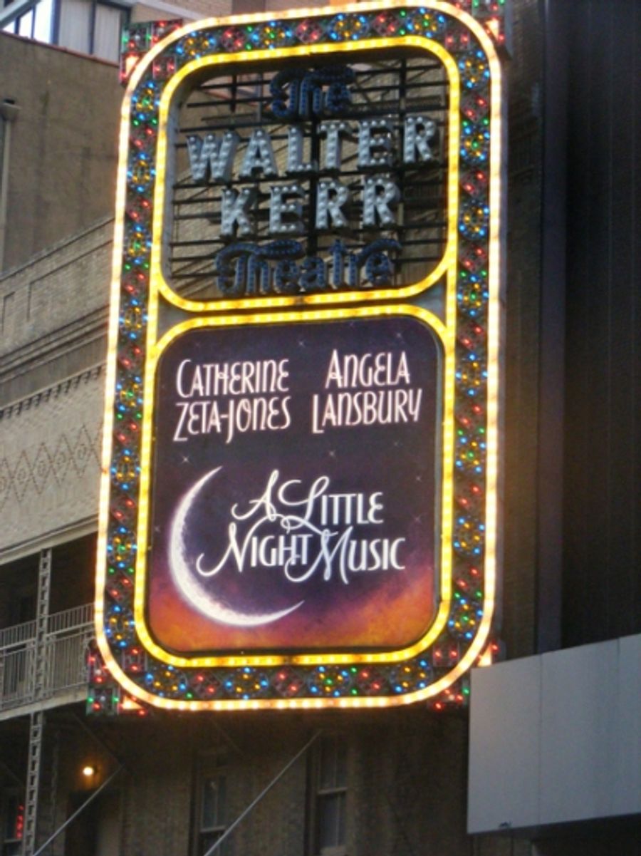 Photo Coverage: A LITTLE NIGHT MUSIC Marquee Unveiled at The Walter Kerr Image