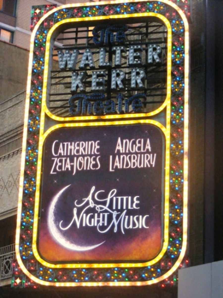 Photo Coverage: A LITTLE NIGHT MUSIC Marquee Unveiled at The Walter Kerr Image