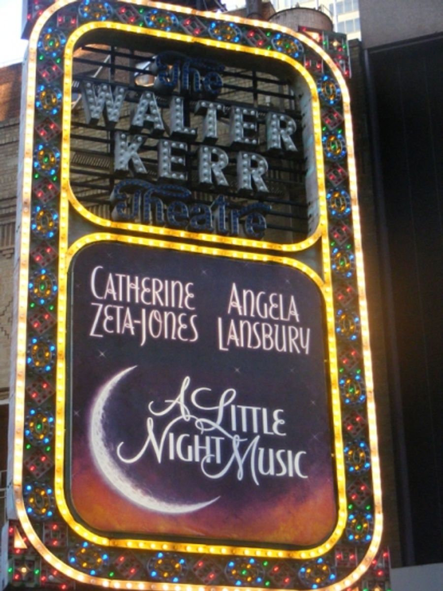 Photo Coverage: A LITTLE NIGHT MUSIC Marquee Unveiled at The Walter Kerr Image