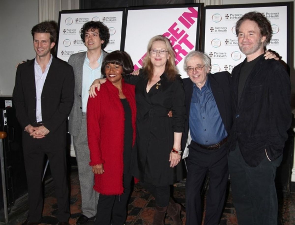 Frederick Weller, Geoffrey Arend, Jenifer Lewis, Meryl Streep, Austin Pendleton and Kevin Kline at COURAGE IN CONCERT One-Night-Only Benefit Performance at The Public Theater
