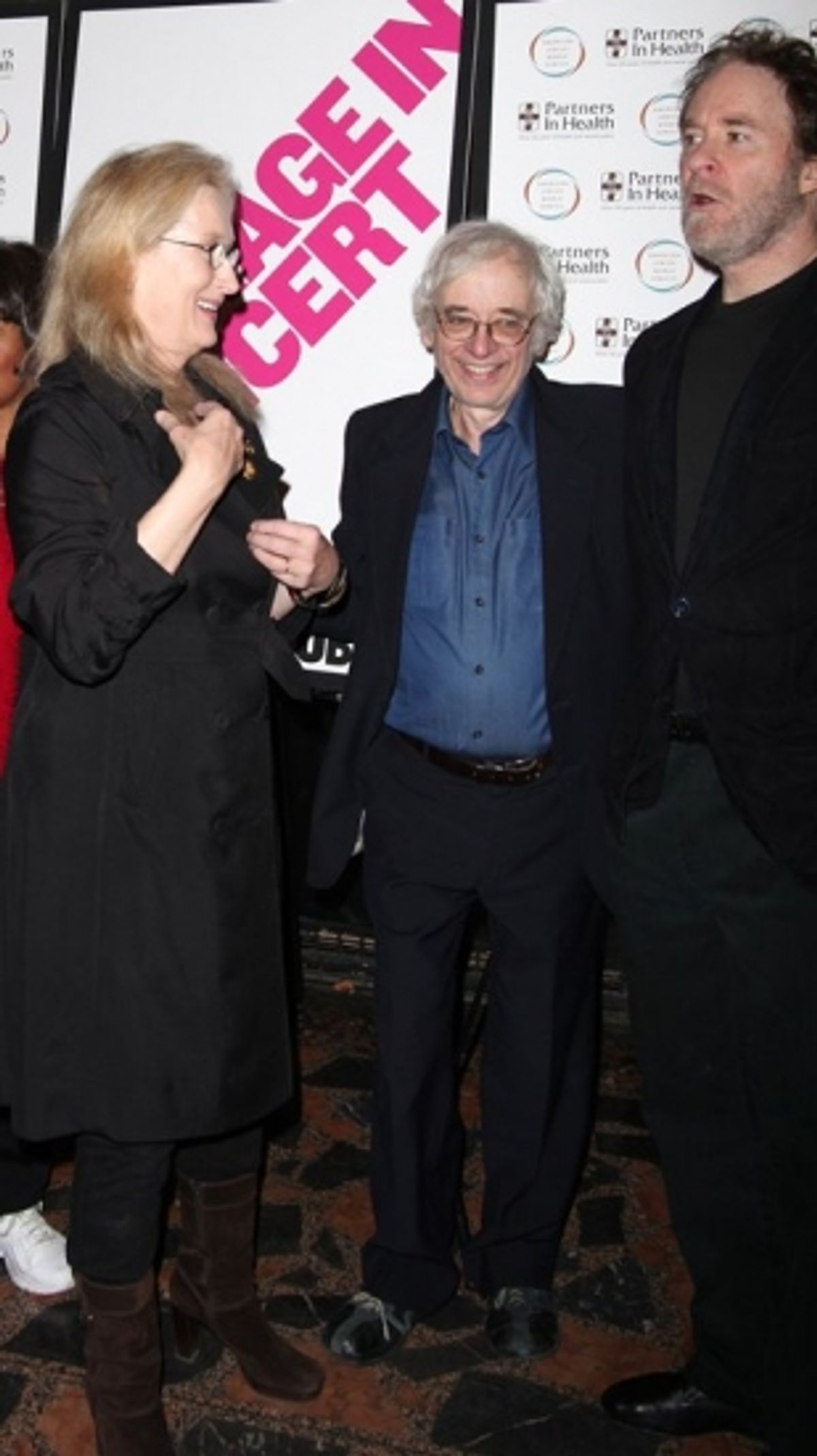 Meryl Streep, Austin Pendleton and Kevin Kline at COURAGE IN CONCERT One-Night-Only Benefit Performance at The Public Theater