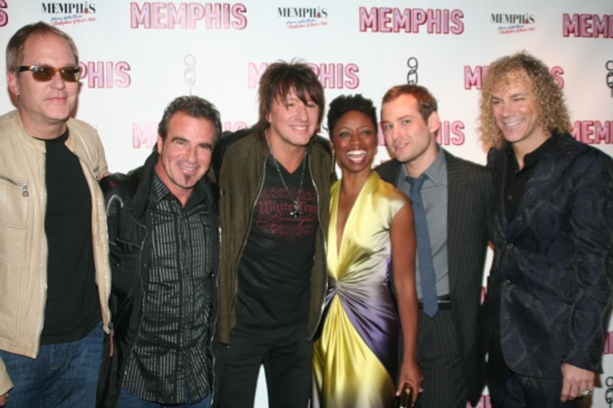 Hugh McDonald, Tico Torres, Richie Sambora, Montego Glover, Chad Kimball and David Bryan at 