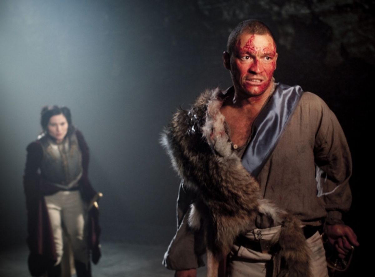 Kate Fleetwood and Dominic West at 