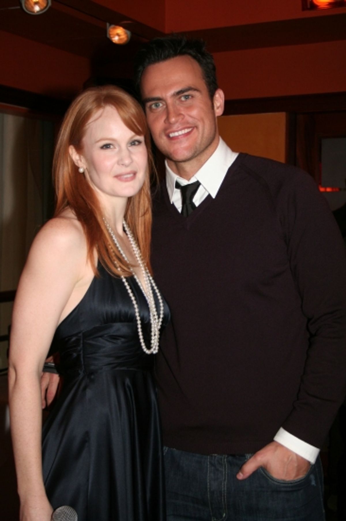 Kate Baldwin and Cheyenne Jackson at 