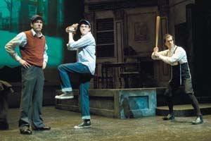 Michael Navarra as Reuven Malter, Thomas Gorrebeeck as Danny Saunders and Jonathan Bo Photo