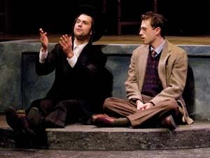 Thomas Gorrebeeck as Danny Saunders and Jonathan Bock as Young Reuven Malter Photo