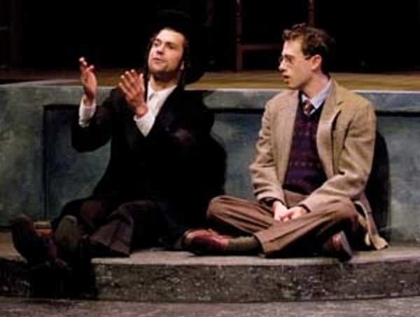 Thomas Gorrebeeck as Danny Saunders and Jonathan Bock as Young Reuven Malter Photo