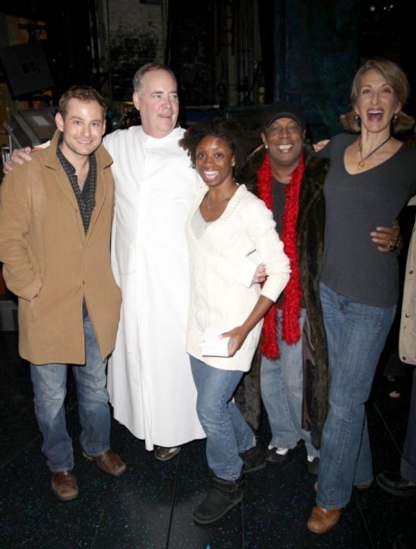 Chad Kimball, John Jellison, Montego Glover, Pi Douglass and Paula Leggett Chase Photo