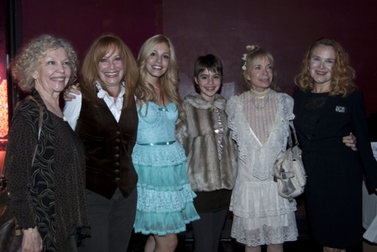 The Junes of GYPSY:Merle Louise, Jacqueline Mayro (1959), Leigh Ann Larkin, Sami Gayle (2008), Lane Bradbury (1959), Maureen Moore (1974) at 