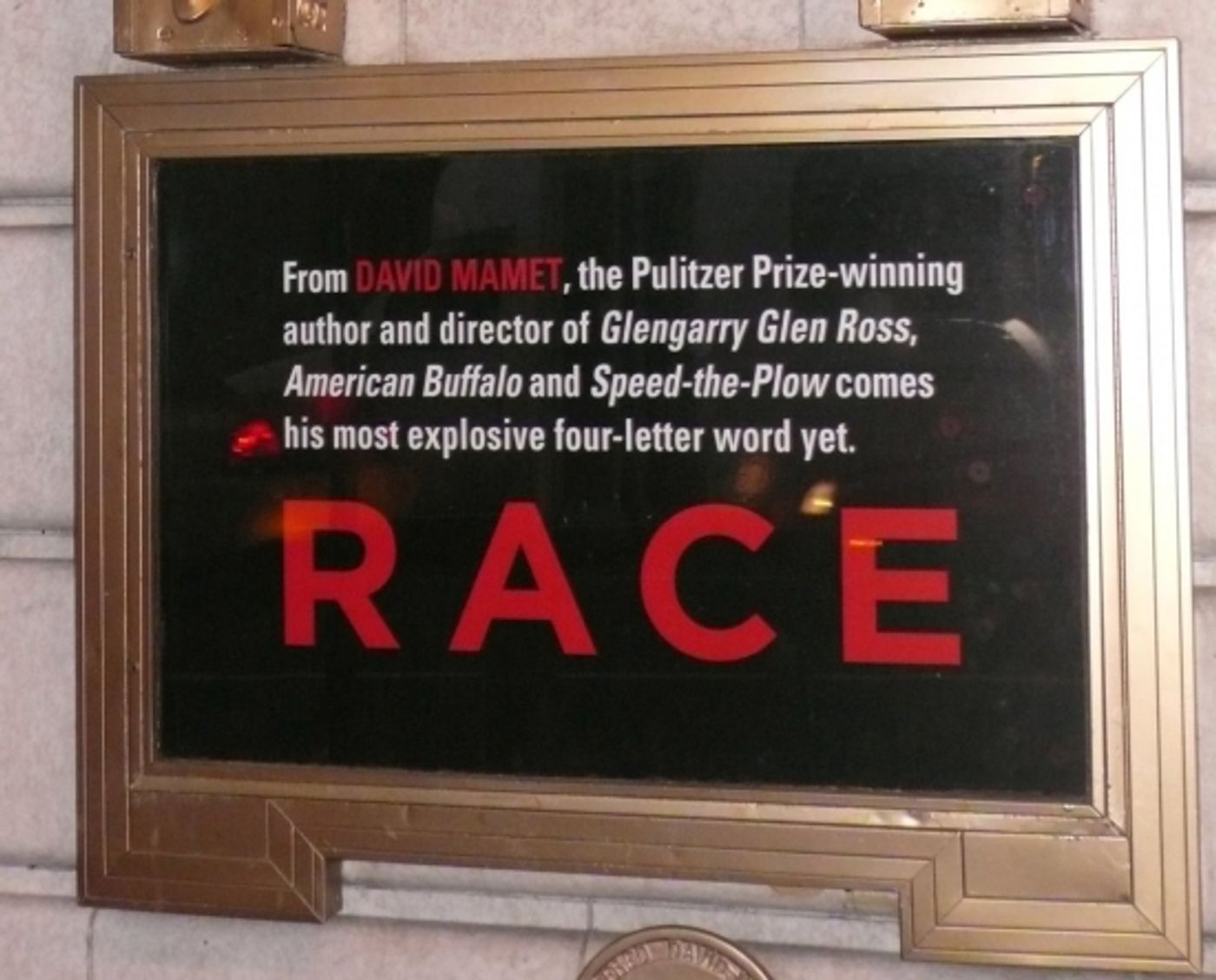 Photo Preview: RACE Marquee Unveiled at the Barrymore Theatre Photo Preview: RACE Marquee Unveiled at the Barrymore Theatre Image