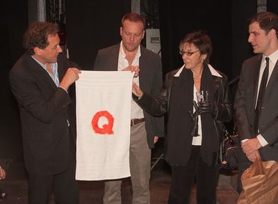 Kevin McCollum, Jason Moore, Robyn Goodman and Ken Davenport
 Photo