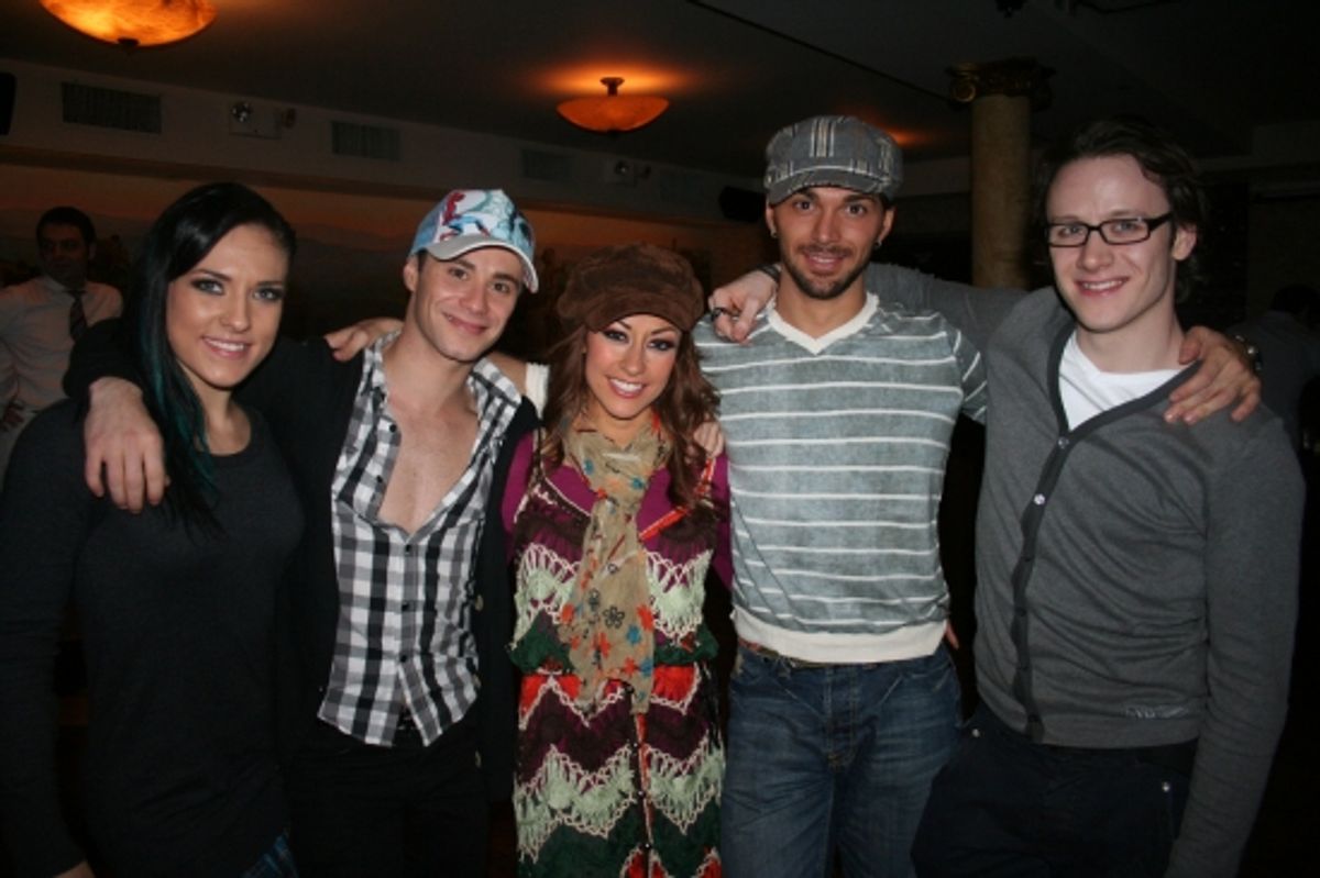 Sharma Burgess, Sasha Farber, Nuria Santalucia, Mirko Sciolan and Kevin Clifton at 