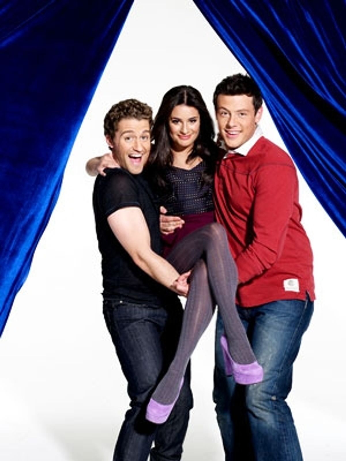 Matthew Morrison, Lea Michele and Cory Monteith at 