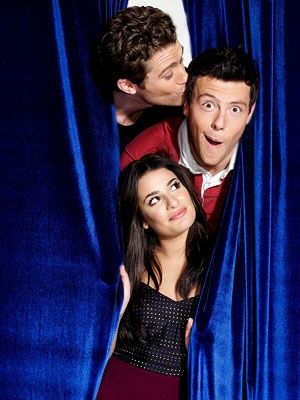 Matthew Morrison, Cory Monteith and Lea Michele Photo