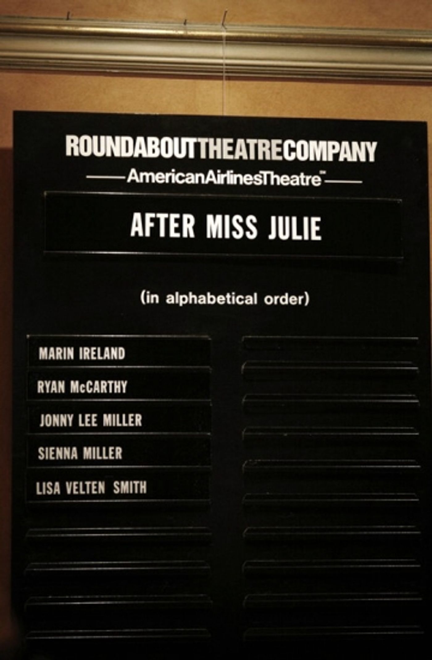 Photo Coverage: Roundabout Theatre Company's AFTER MISS JULIE - Opening Curtain Call  Image