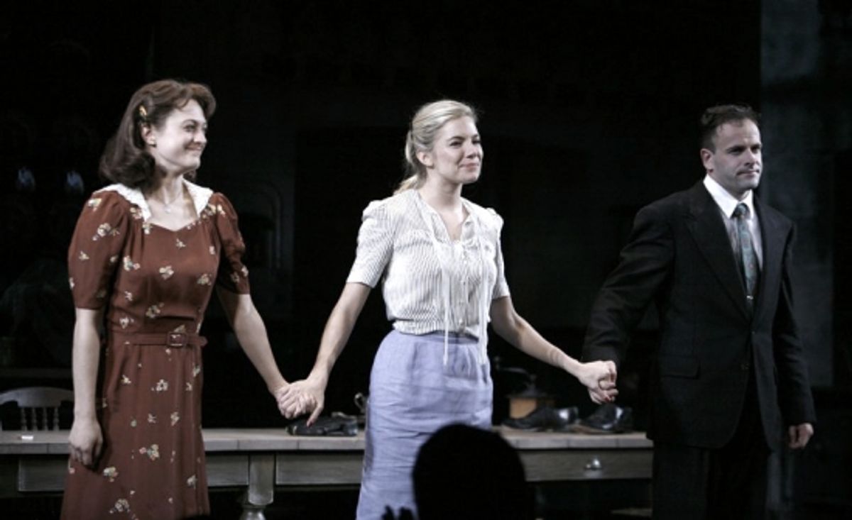 Marin Ireland, Sienna Miller and Jonny Lee Miller at 