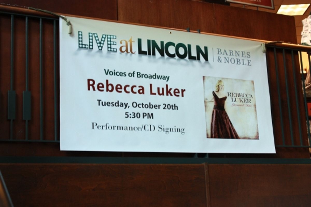 Barnes and Noble welcomes Rebecca Luker at 
