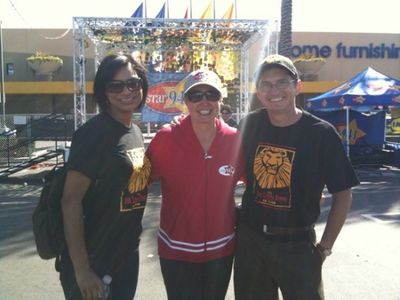 Marja Harmon, AJ star and Tony Freeman Photo