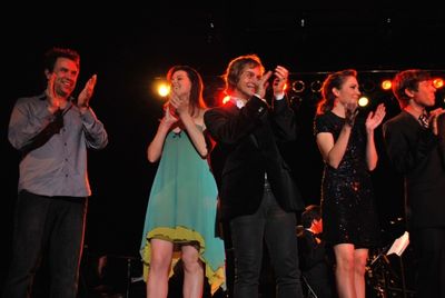 James Wesley, Kate Shindle, Tim Howar, Laura Osnes, Taylor Carol Photo