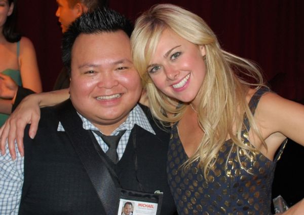 BroadwayWorld's Michael Lawrence Quintos, Laura Bell Bundy Photo