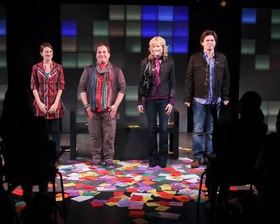 Kate Wetherhead, Jared Gertner, Lisa Brescia, and Hunter Foster Photo