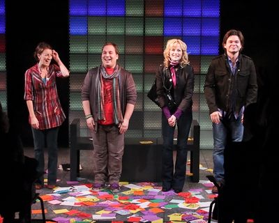 Kate Wetherhead, Jared Gertner, Lisa Brescia, and Hunter Foster Photo