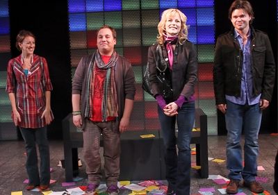 Kate Wetherhead, Jared Gertner, Lisa Brescia, and Hunter Foster Photo