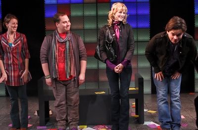 Kate Wetherhead, Jared Gertner, Lisa Brescia, and Hunter Foster Photo