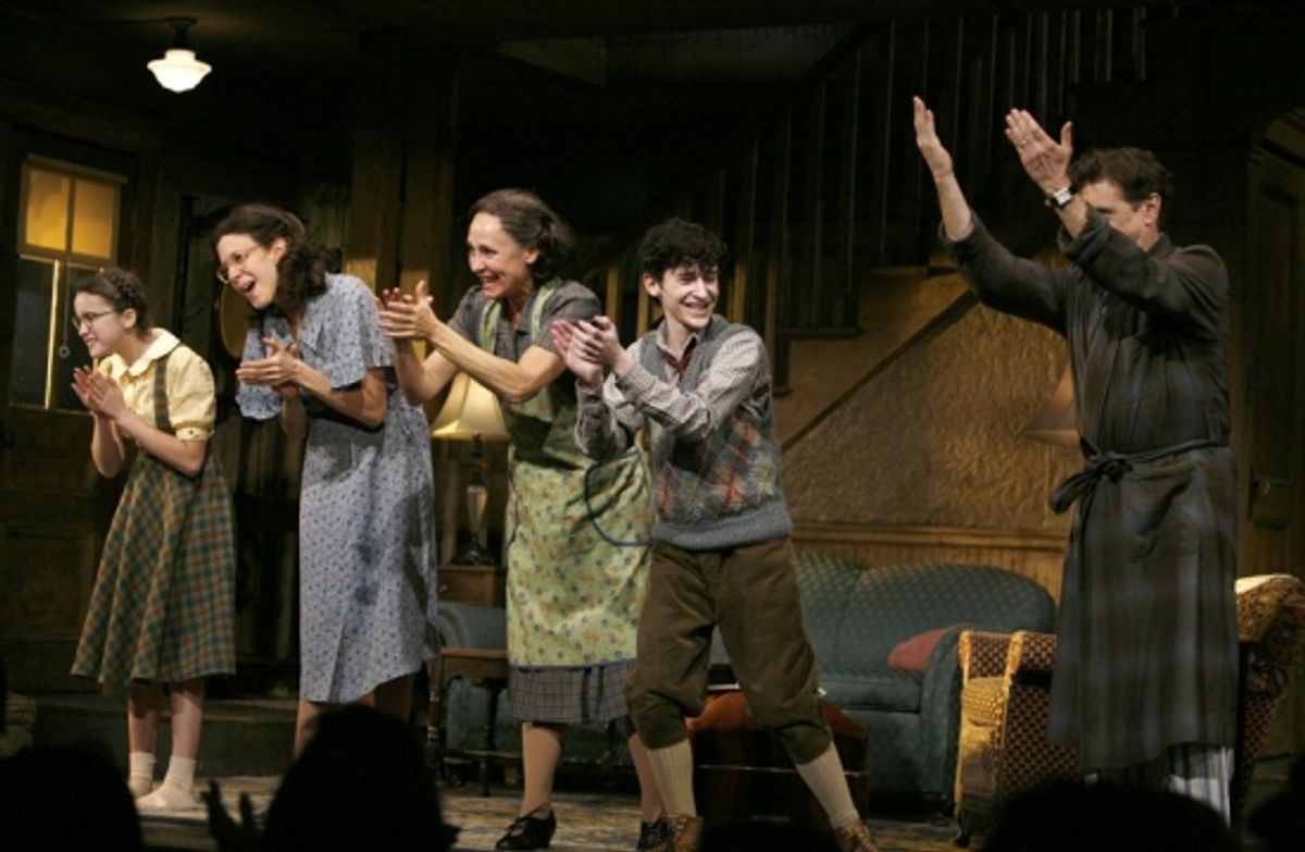 Gracie Bea Lawrence, Jessica Hecht, Laurie Metcalf and Noah Robbins
 at 