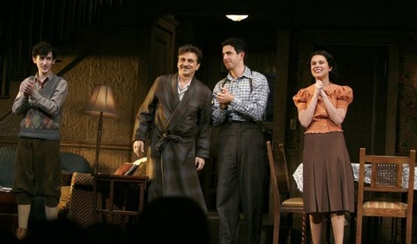 Noah Robbins, Dennis Boustikaris, Santino Fontana and Alexandra Socha
 Photo