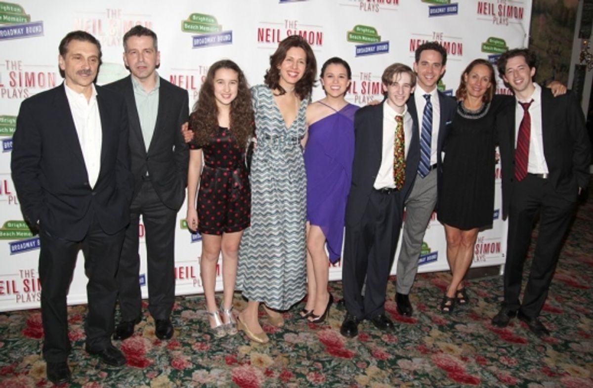 Dennis Boutsikaris, David Cromer, Gracie Bea Lawrence, Jessica Hecht, Alexandra Socha, Noah Robbins, Santino Fontana, Laurie Metcalf and Josh Grisetti at 