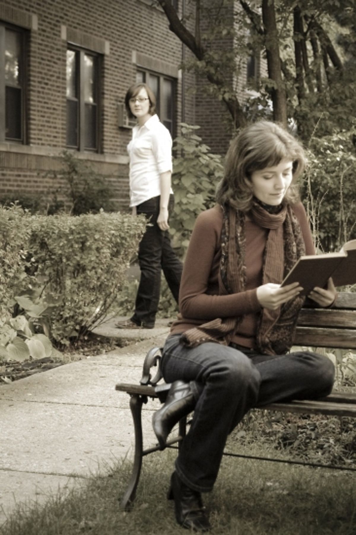 Meg Harkins and April Taylor at 