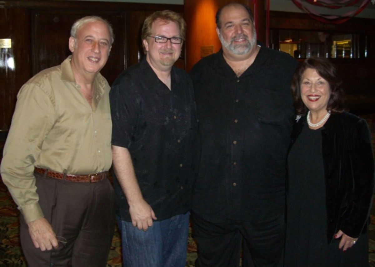 Chairman of the Board Dr. Lawrence E. Stein, writer Roger Bean, Artistic Director David Arisco, and Executive Producing Director Barbara S. Stein. at 