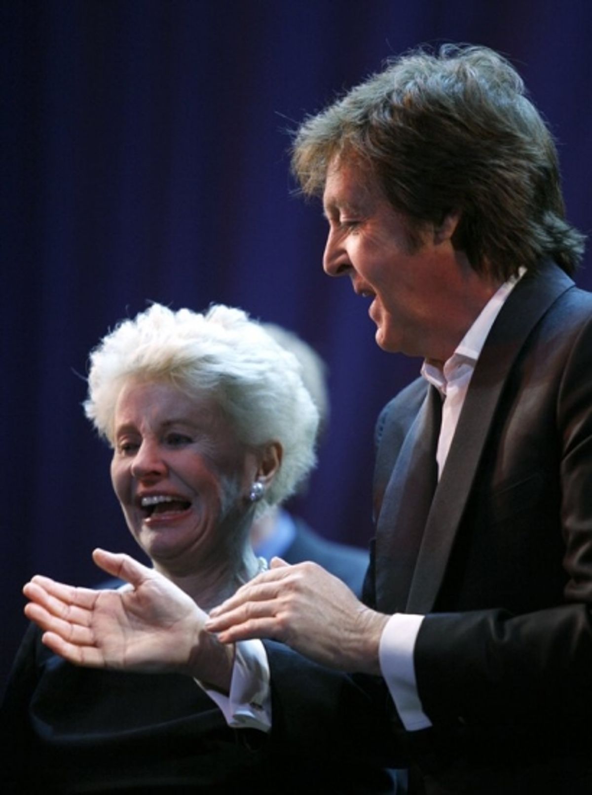 Jo Sullivan Loesser and Paul McCartney at 