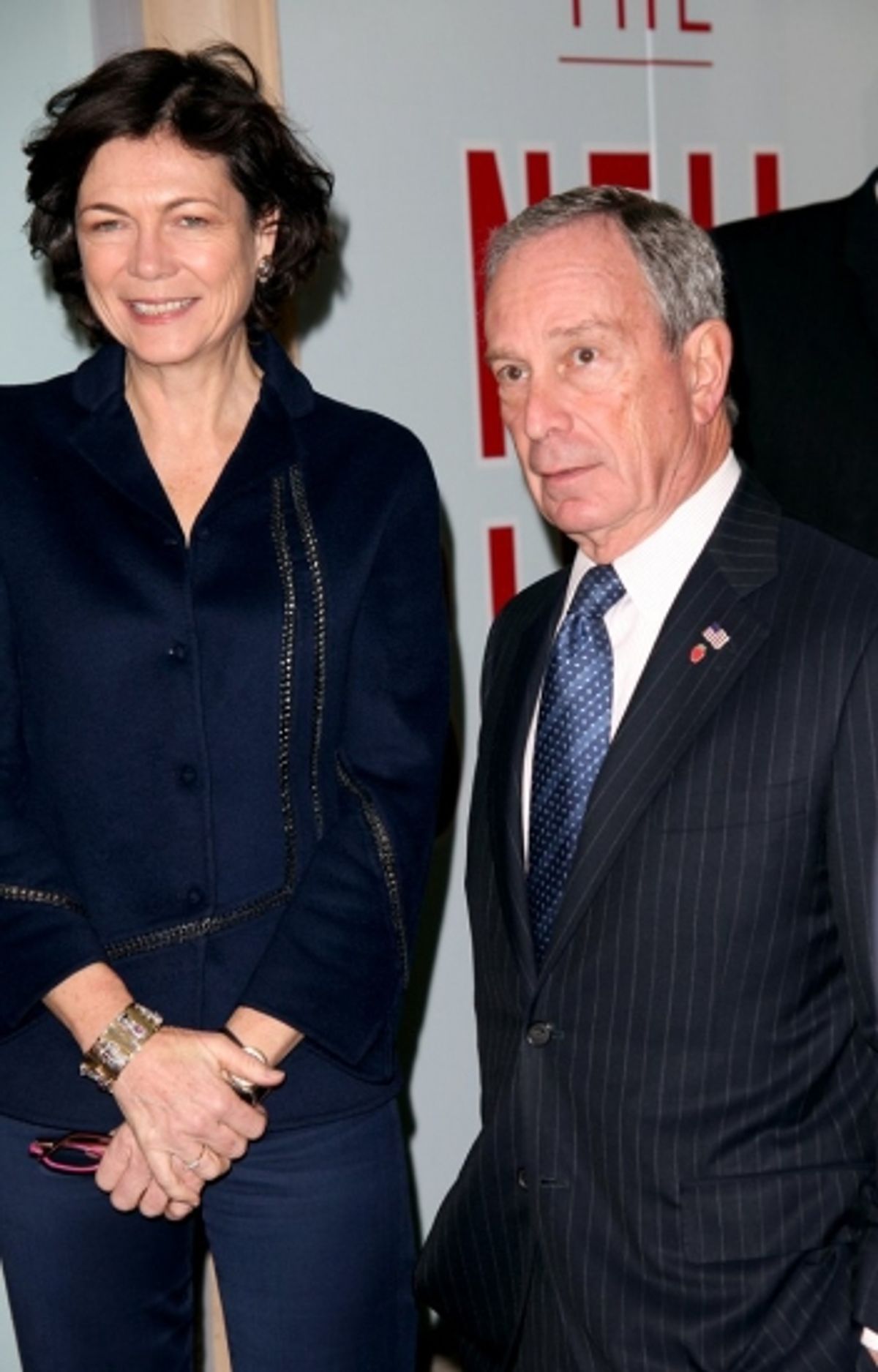 Diana Taylor and Mayor Michael Bloomberg at 