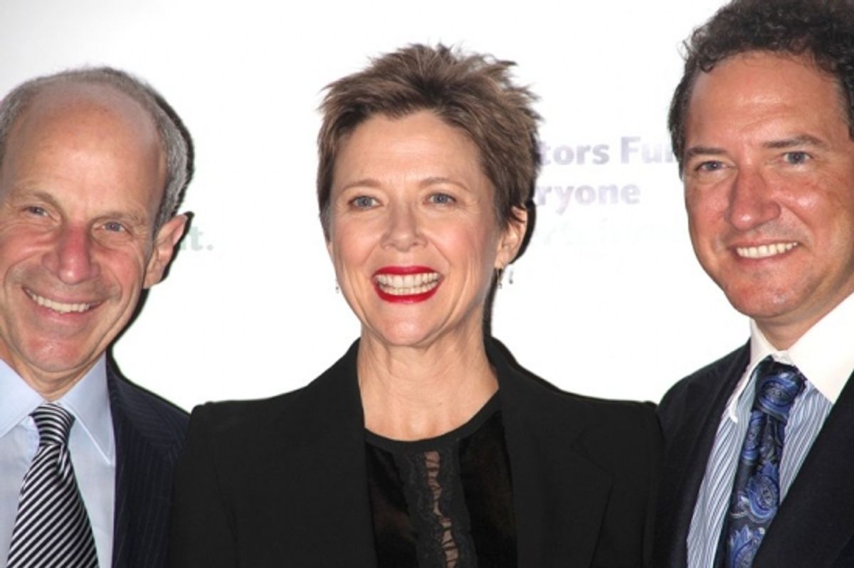 Jonathan Tisch, Annette Bening and Kevin McCollum at 