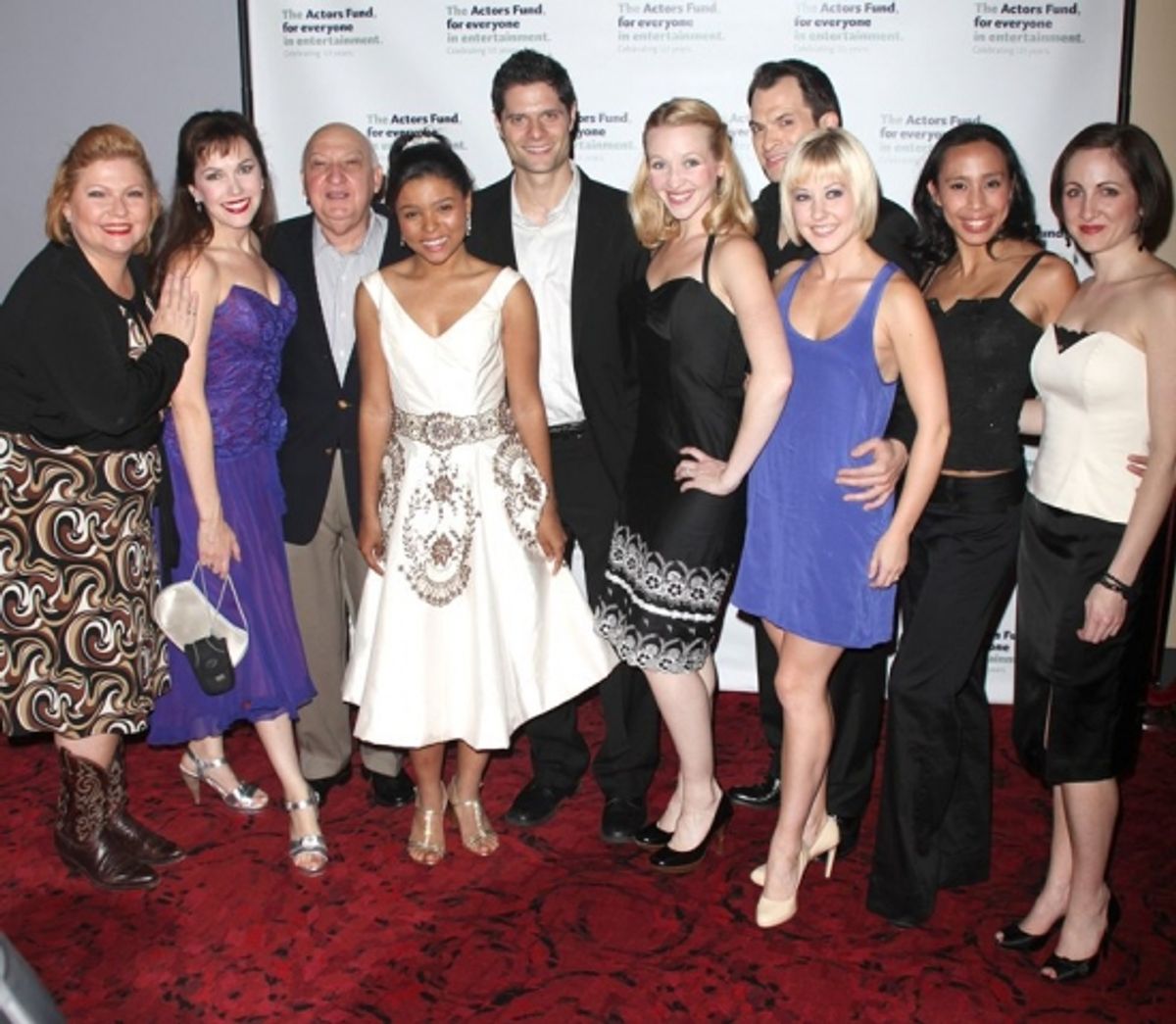 Brynn Williams, Gerry Vichi, Tom Kitt and the ensemble at 