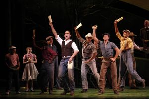 Cheyenne Jackson with ensemble @ BroadwayWorld Cheyenne Jackson with ensemble Photo