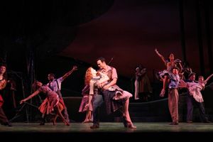 Cheyenne Jackson and Kate Baldwin with Ensemble Photo