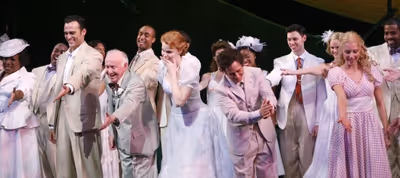 Terri White, Cheyenne Jackson, Jim Norton, Kate Baldwin, Christopher Fitzgerald, Stev Photo