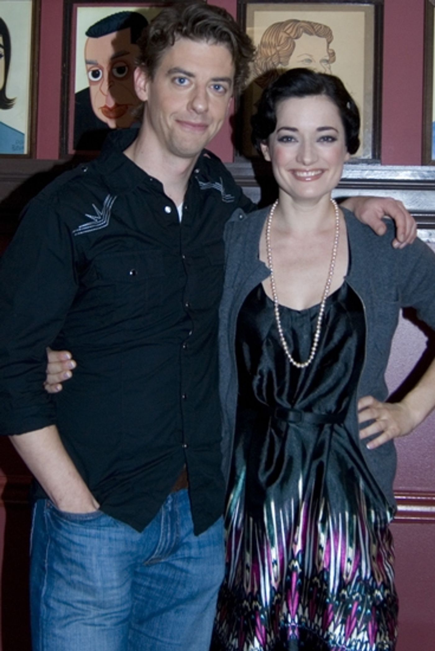 Photo Coverage: MARY POPPINS Stars Laura Michelle Kelly and Christian Borle Meet the Press at Sardi's  Image