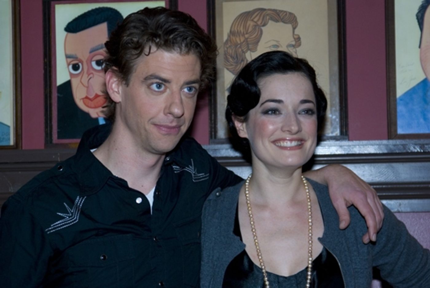 Photo Coverage: MARY POPPINS Stars Laura Michelle Kelly and Christian Borle Meet the Press at Sardi's Photo Coverage: MARY POPPINS Stars Laura Michelle Kelly and Christian Borle Meet the Press at Sardi's Image