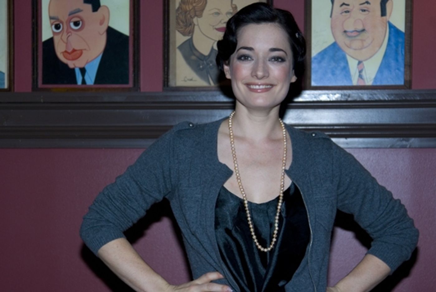 Photo Coverage: MARY POPPINS Stars Laura Michelle Kelly and Christian Borle Meet the Press at Sardi's  Image