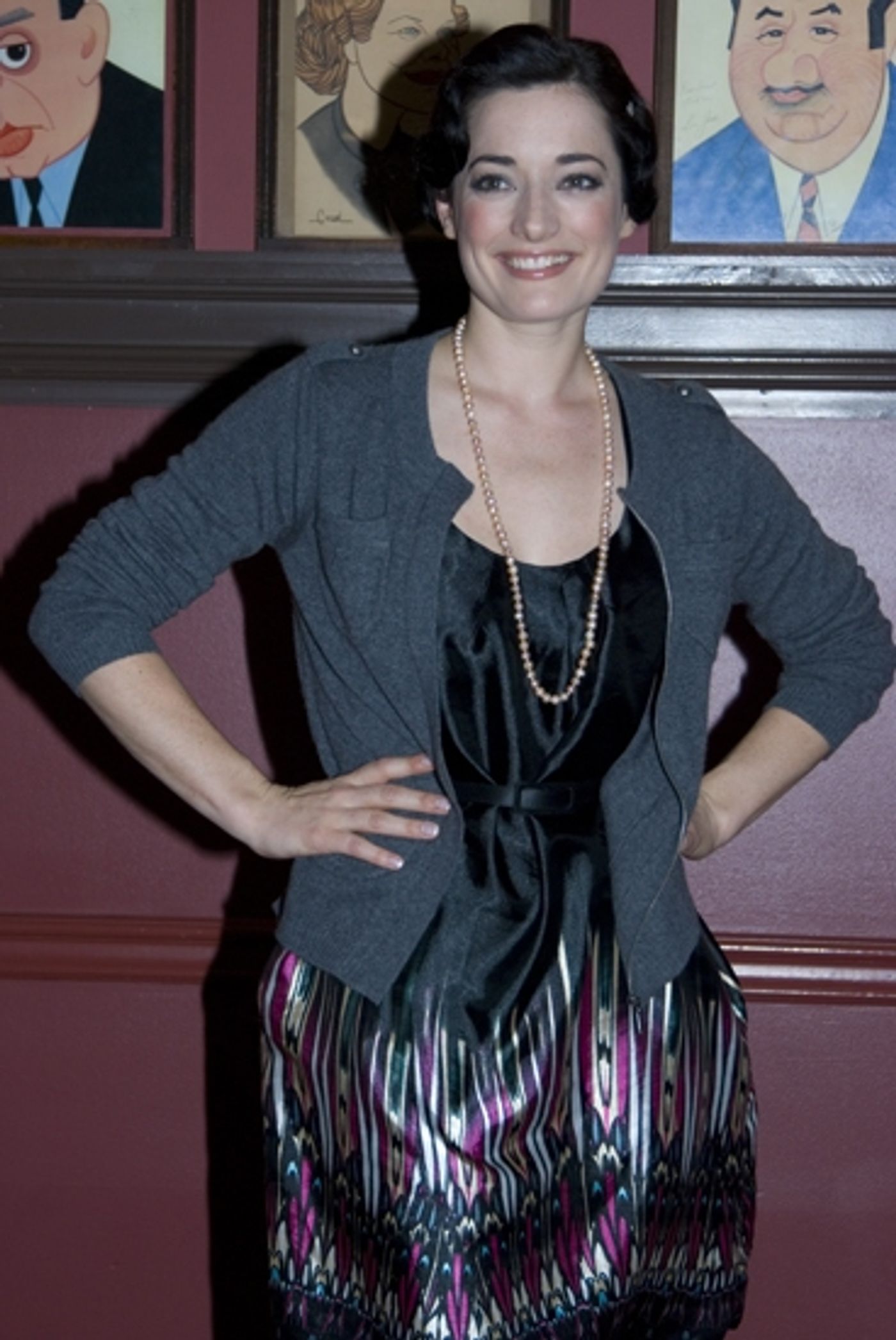 Photo Coverage: MARY POPPINS Stars Laura Michelle Kelly and Christian Borle Meet the Press at Sardi's  Image