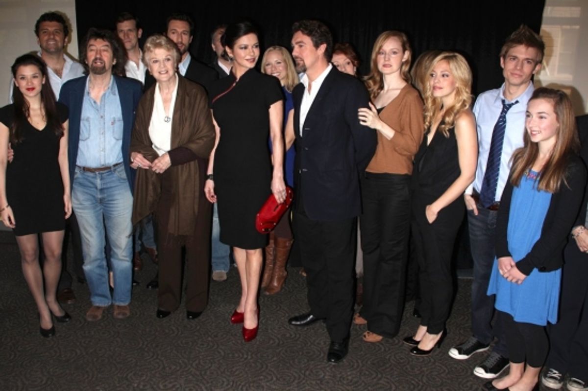 Ramona Mallory, Bradley Dean, Trevor Nunn, Angela Lansbury, Catherine Zeta-Jones, Alexander Hanson, Erin Davie, Leigh Ann Larkin, Hunter Ryan Herdlicka and cast at 