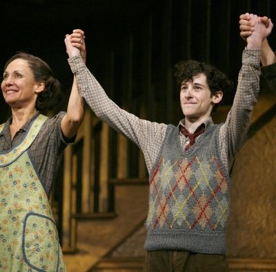 Laurie Metcalf and Noah Robbins Photo