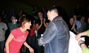 Lisa Gajda is given the Gypsy Robe by MEMPHIS' John Jellison @ BroadwayWorld Lisa Gajda is given the Gypsy Robe by MEMPHIS' John Jellison Photo