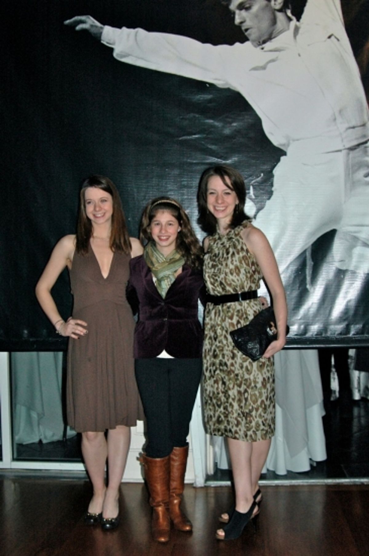 Sarah Hughes, Emily Hughes, and Lanie Halpern at 